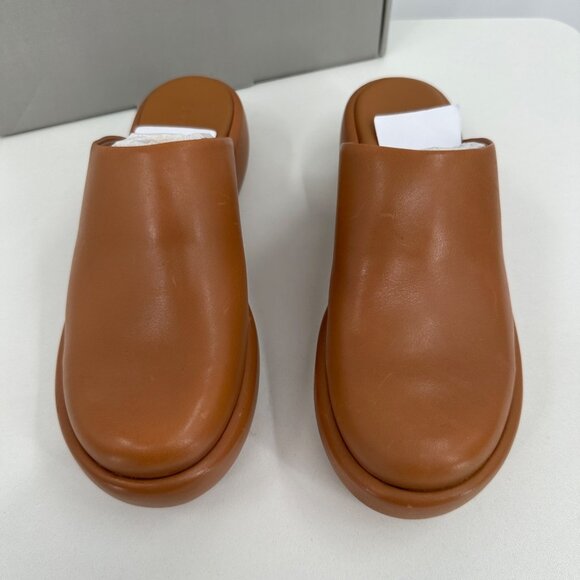 Everlane The Puffa Flatform in Brown Leather sz 7.5 Women's Chunky Platform Clog - Picture 4 of 12